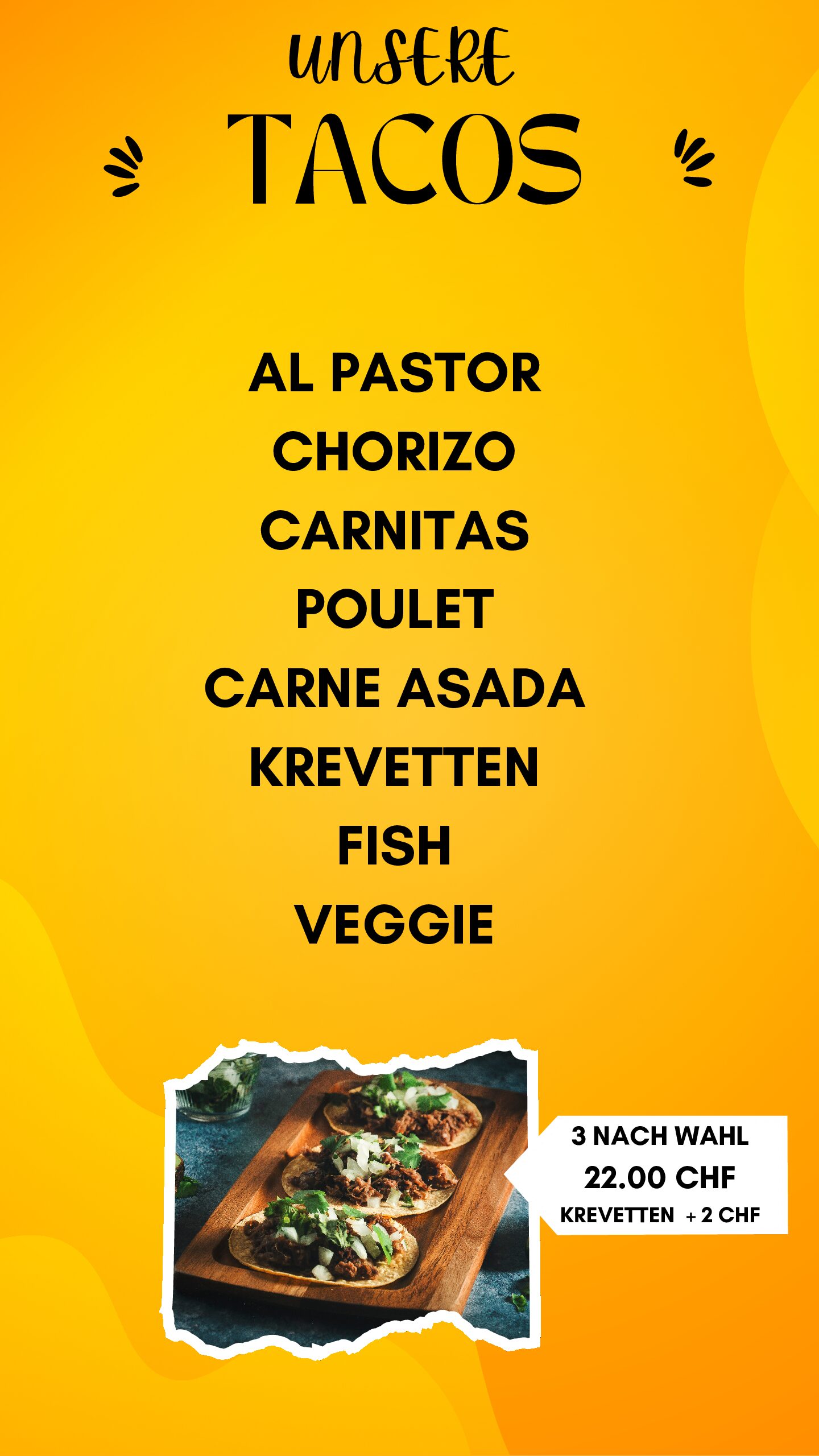 Black & Yellow Minimalist Promotion Delicious Tacos Instagram Story-4